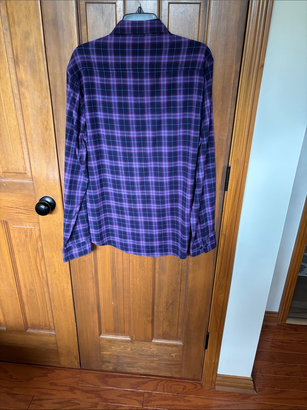Bonobos Men's Slim Fit Purple Plaid Button-Up Shirt Size L - Picture 2 of 5